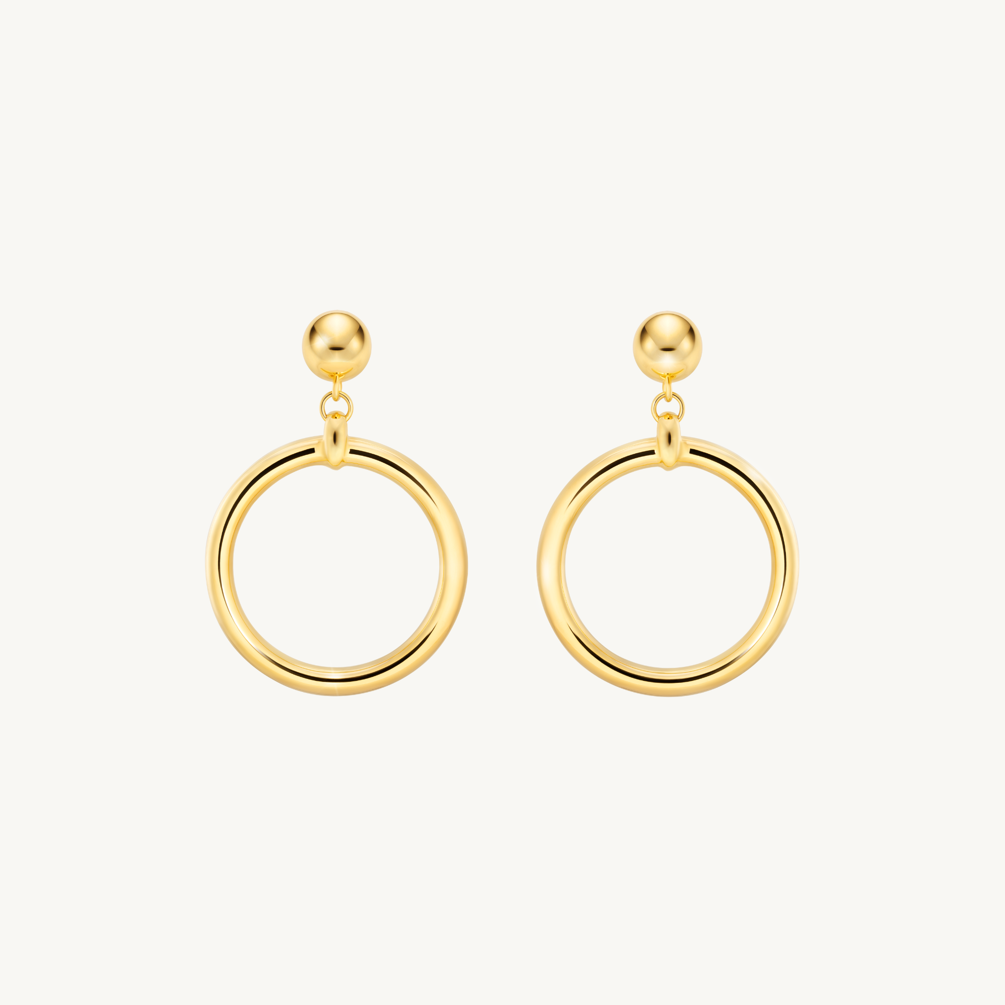 14k Gold Vermeil 1950s Hollywood Glam Earrings Audrey Collection