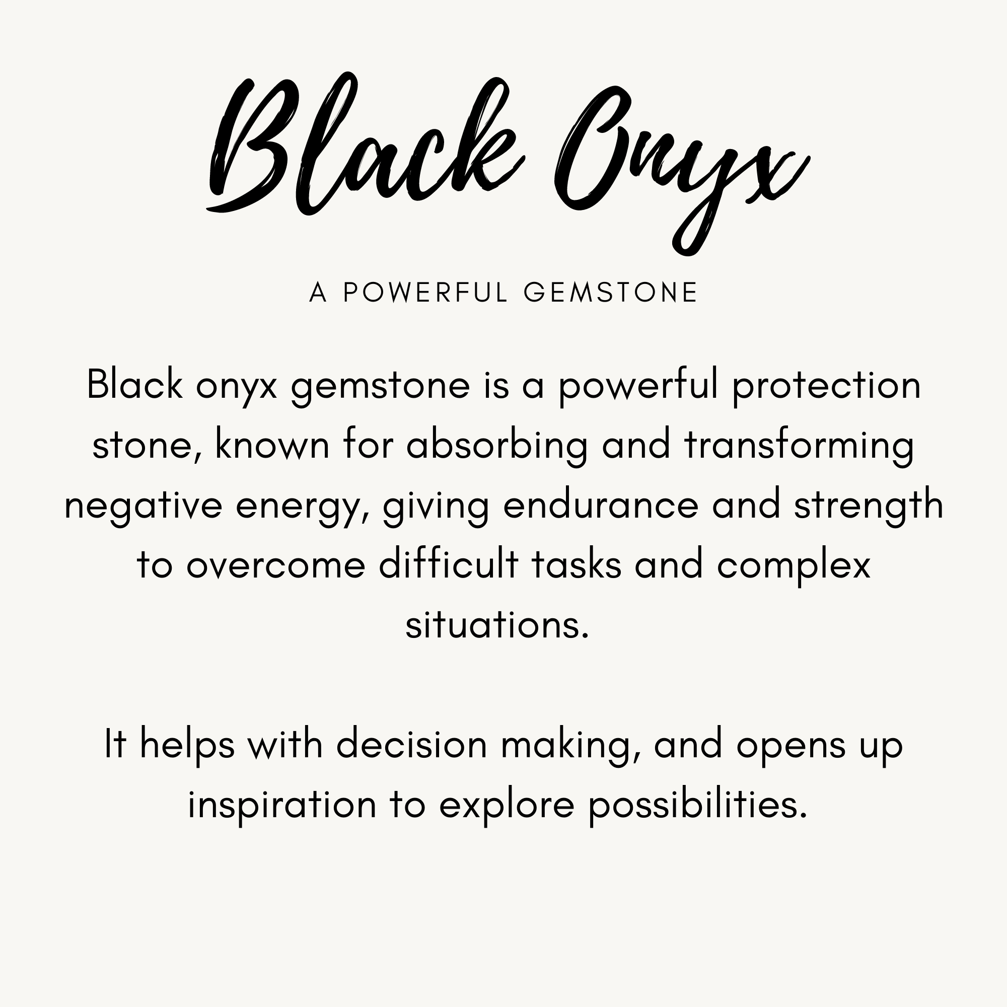 Onyx on sale bracelet meaning